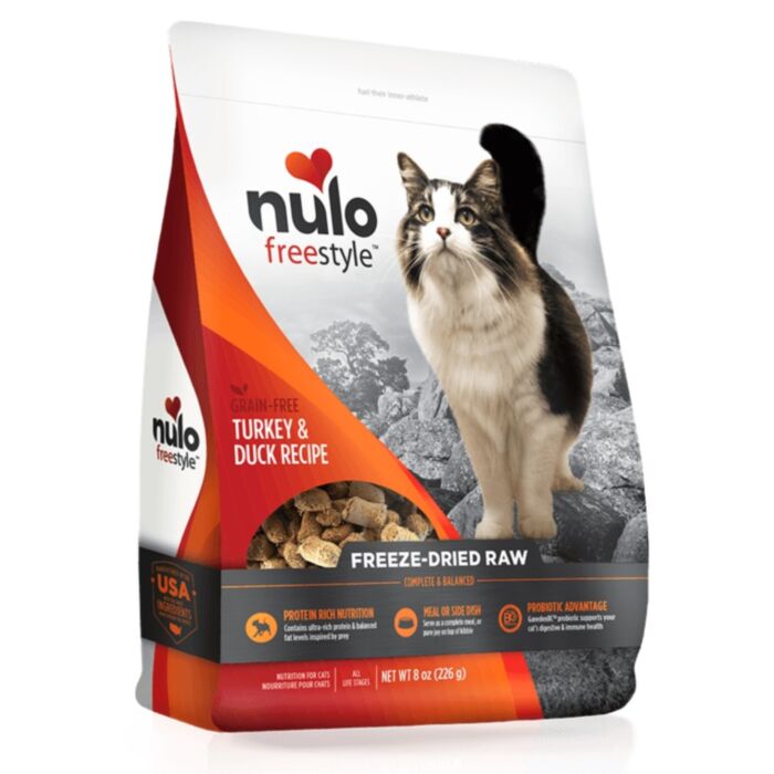 Nulo Cat Food - FreeStyle Freeze-dried - Turkey & Duck 8oz