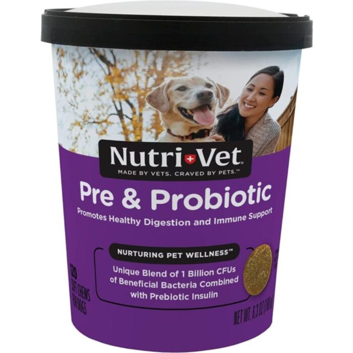 Nutri-Vet Dog Care - Pre & Probiotic Soft Chew 120 pcs