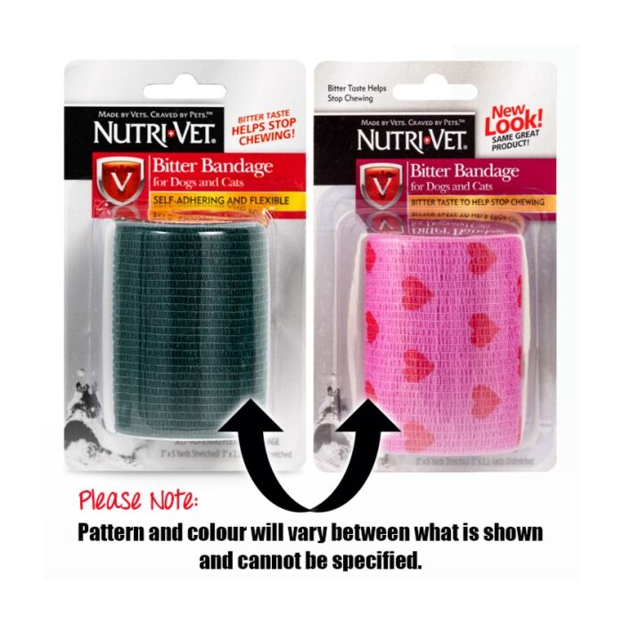 Nutri-Vet Pet Care - Bitter Bandage (Assorted Color) 3 Inch
