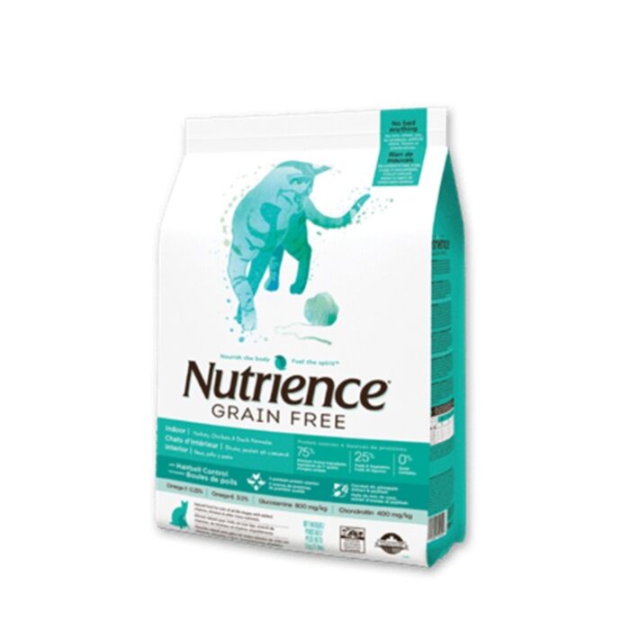 Nutrience Grain Free Cat Dry Food - Indoor - Turkey & Chicken & Duck 5.5lb