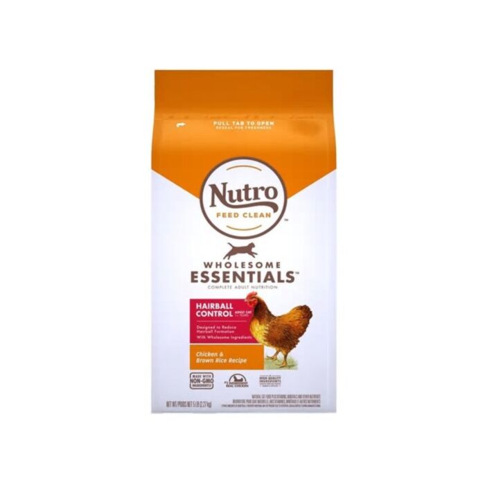 Nutro Cat Food - Adult - Hairball Control - Chicken & Whole Brown Rice