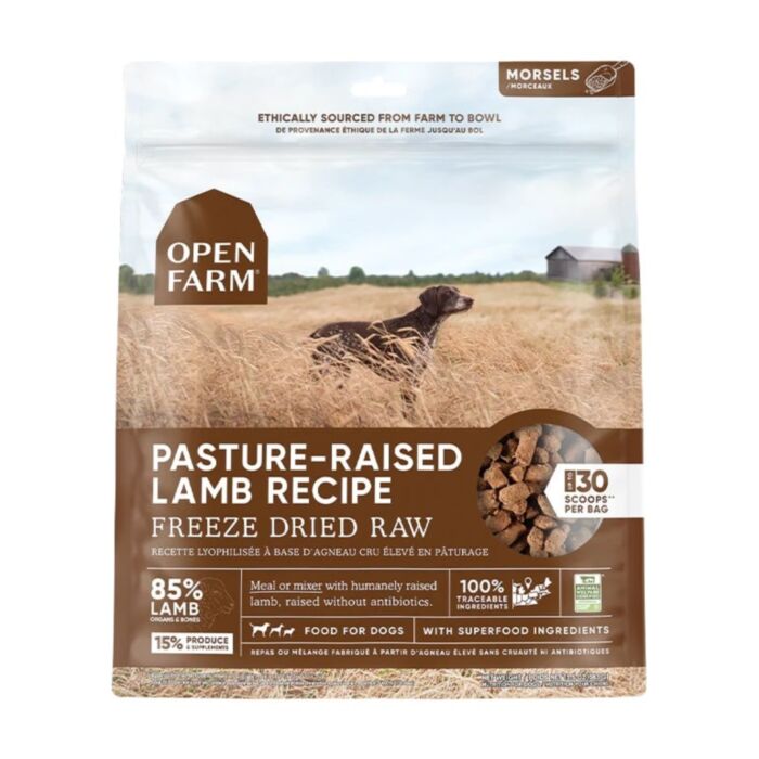 OPEN FARM Dog Food - Freeze-Dried - Pasture-raised Lamb 13.5oz