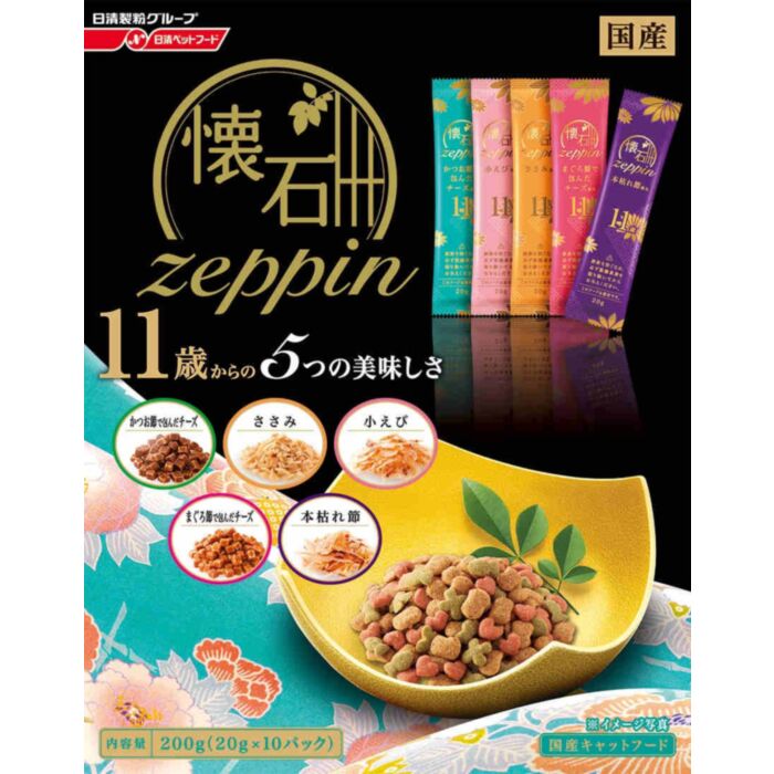 PETLINE Kaiseki Zeppin Cat Food - Senior - 5 Tastes Varieties 200g