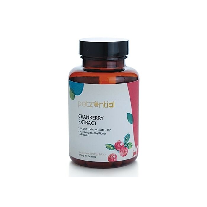 Petzential Cranberry Extract Supplement for Cat & Dog (90 capsules)