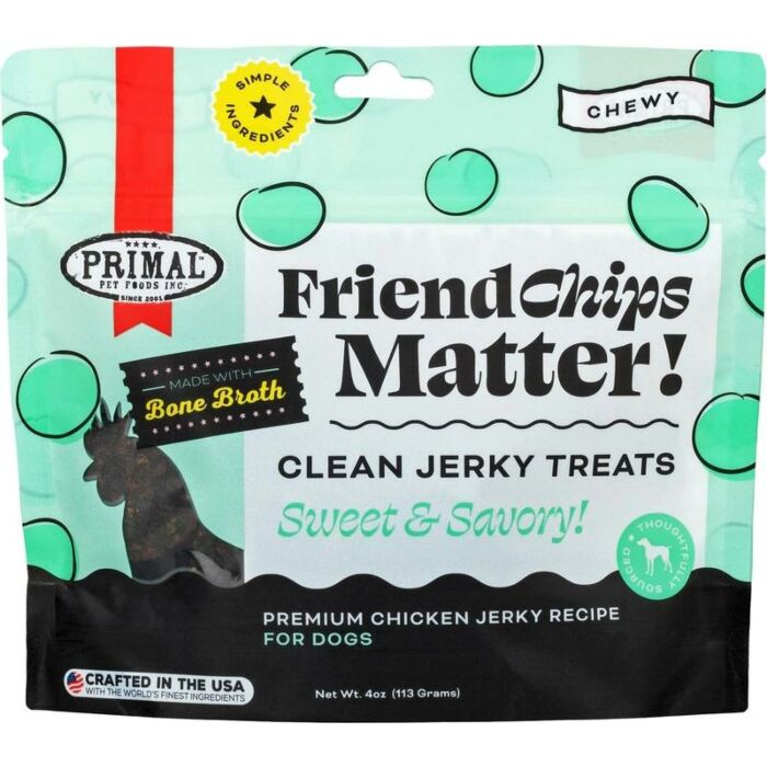 Primal Dog Treat - Chicken Jerky Chips 4oz