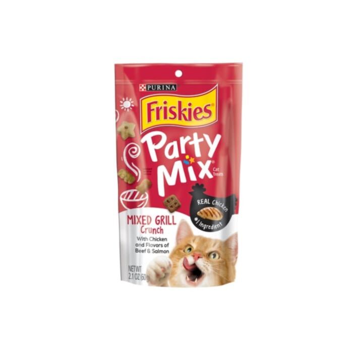Purina Friskies Cat Treat - Party Mix Mixed Grill Crunch 6oz