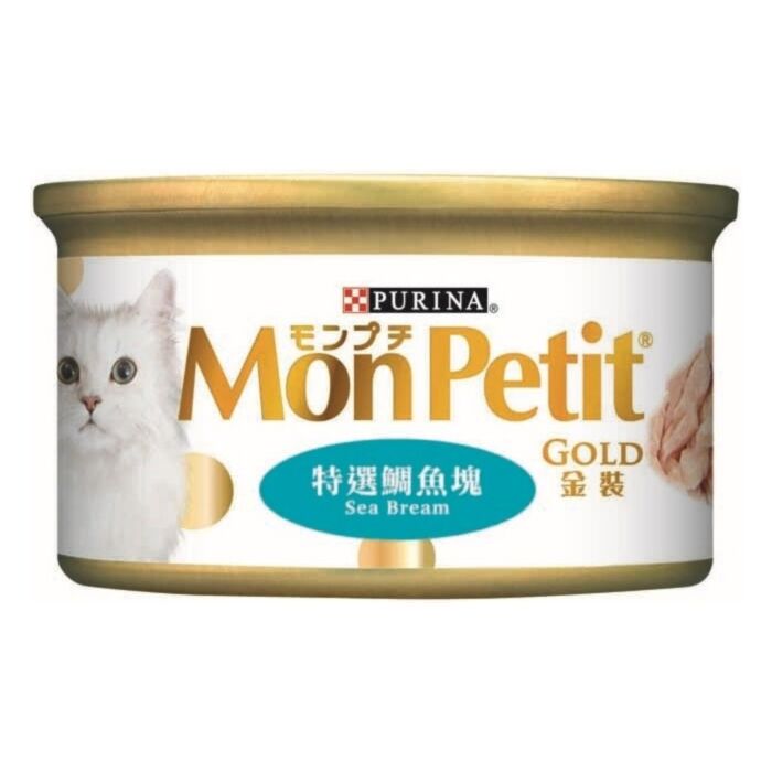 Purina Mon Petit Cat Canned Food - Gold - Sea Bream 85g