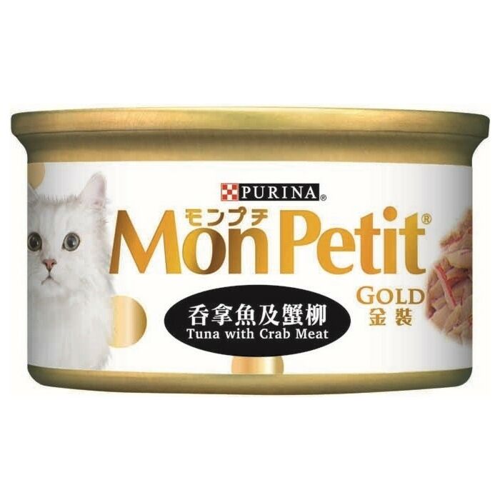 Purina Mon Petit Cat Canned Food - Gold - Tuna with Crab Meat 85g