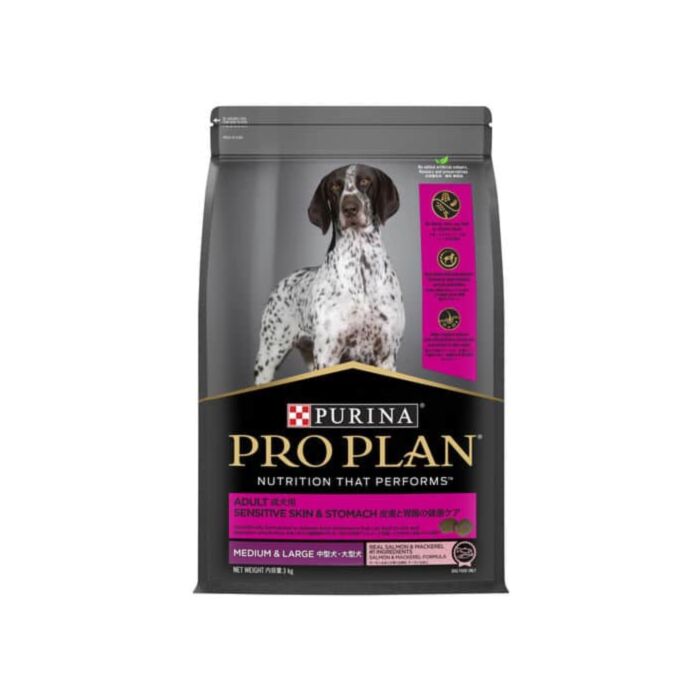 Pro Plan Dog Food - Sensitive Skin & Stomach Medium & Large Breed - Salmon & Mackerel