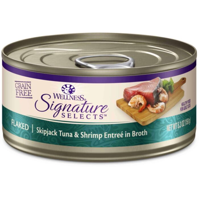 Wellness CORE® Signature Selects® Cat Canned Food - Flaked Skipjack Tuna & Shrimp 5.5oz