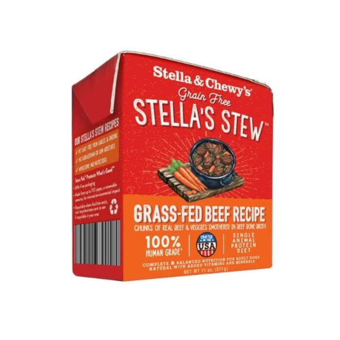 Stella & Chewys Dog Wet Food -  Stella's Stews - Grass-Fed Beef Recipe 11oz