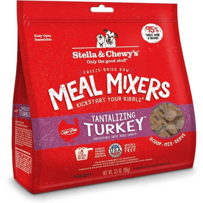 Stella & Chewys Dog Food - Freeze-Dried Meal Mixer - Tantalizing Turkey