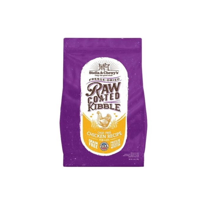 Stella & Chewys Cat Food - Raw Coated Kibble - Cage Free Chicken