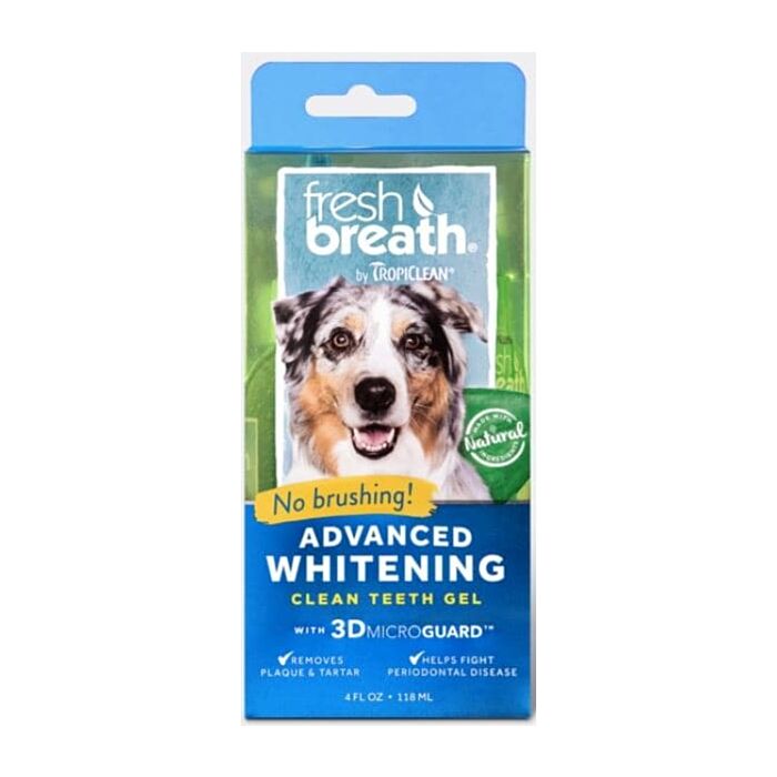 Tropiclean Fresh Breath Advanced Whitening Gel 4oz