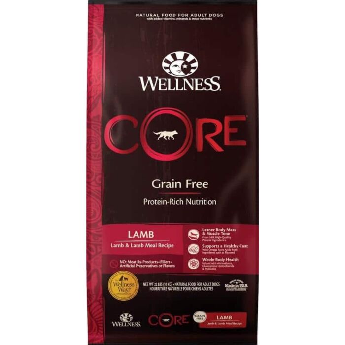 Wellness CORE Grain Free Dog Food - Lamb
