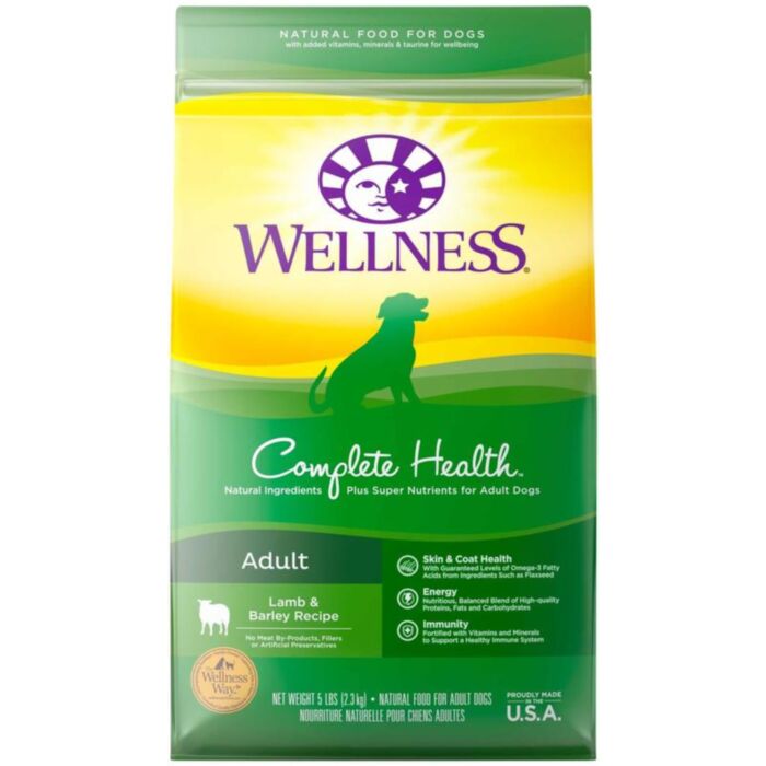 Wellness Complete Dog Food - Lamb & Barley