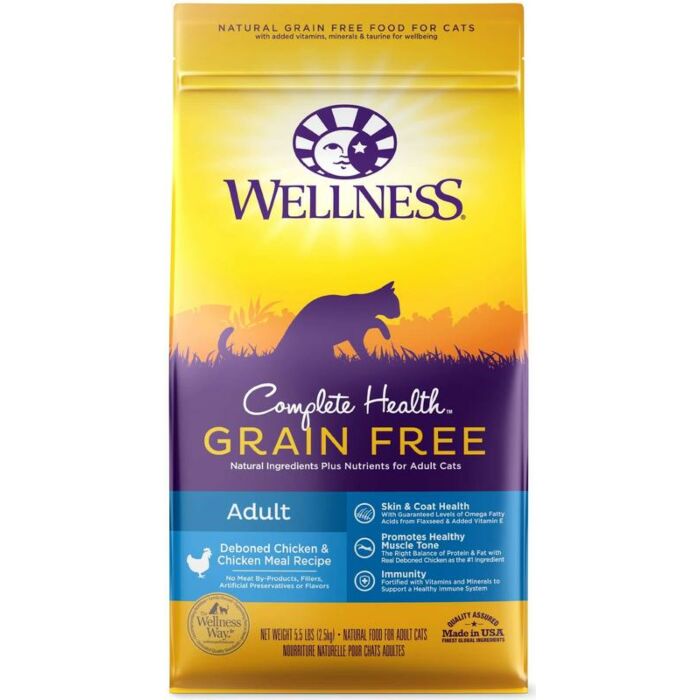 Wellness Complete Cat Food - Grain Free Deboned Chicken