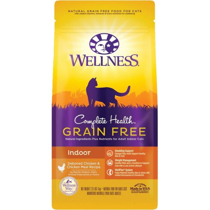 Wellness Complete Grain Free Cat Food - Indoor - Deboned Chicken