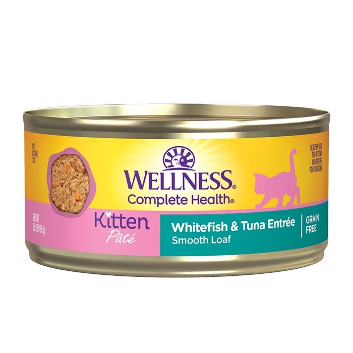 Wellness Complete Grain Free Kitten Canned Food - Whitefish & Tuna