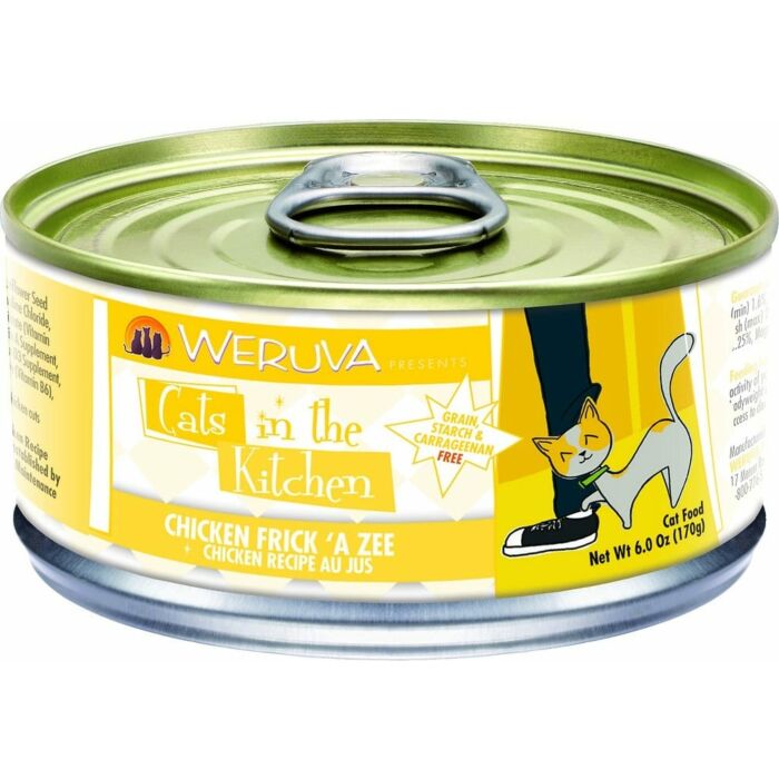 WERUVA Grain Free Cat Canned Food - Chicken Frick 'A Zee with Chicken Recipe (6oz)
