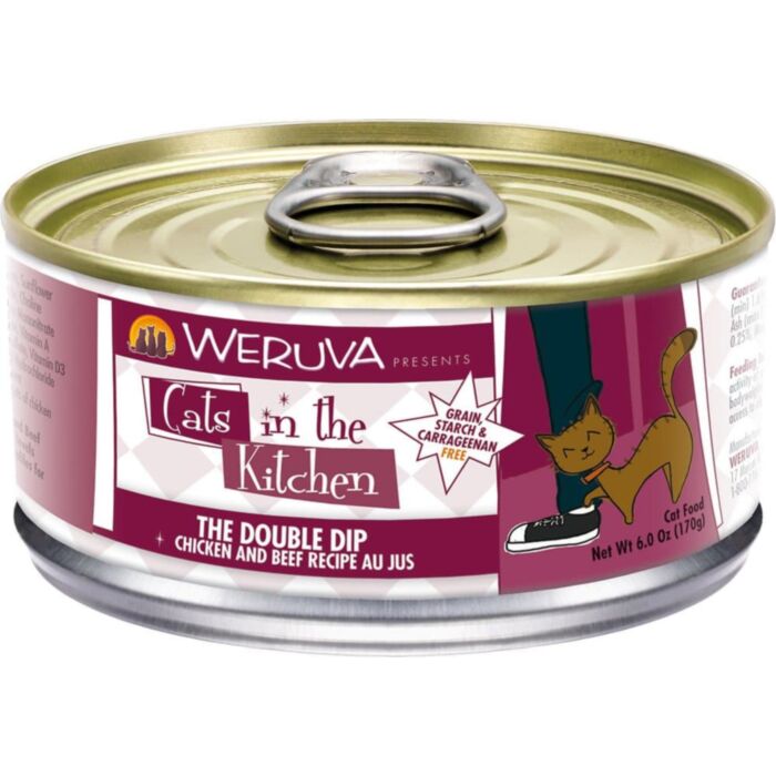 WERUVA Grain Free Cat Canned Food - The Double Dip with Chicken & Beef Recipe ( 3 oz )