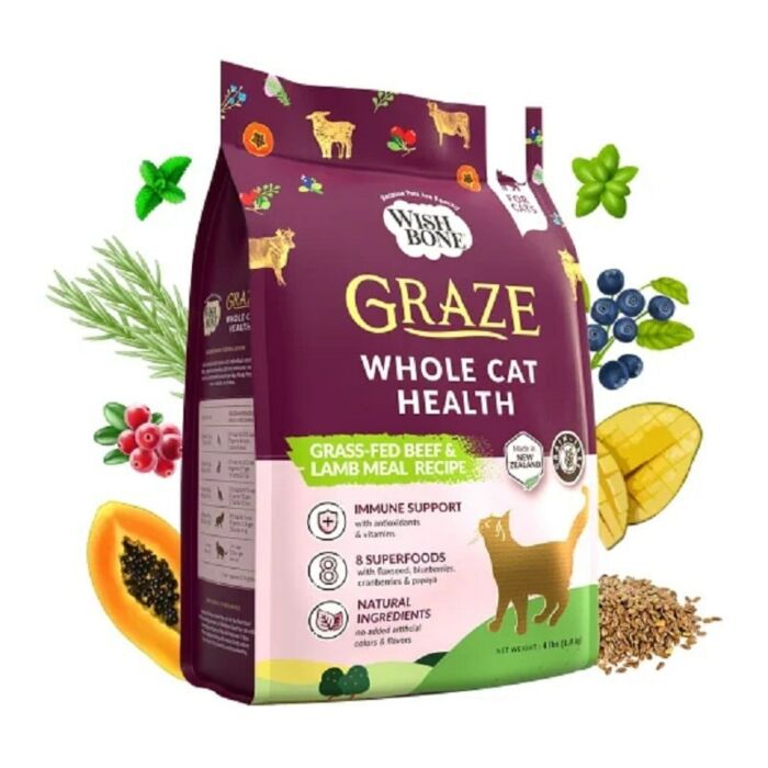 Wishbone Cat Food - Grain Free Graze Grass-Fed Beef Lamb & Chicken