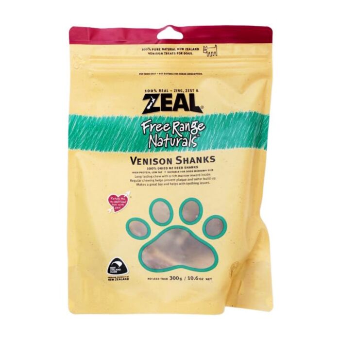 Zeal (Natural Pet Treats) - Venison Shanks (300g)
