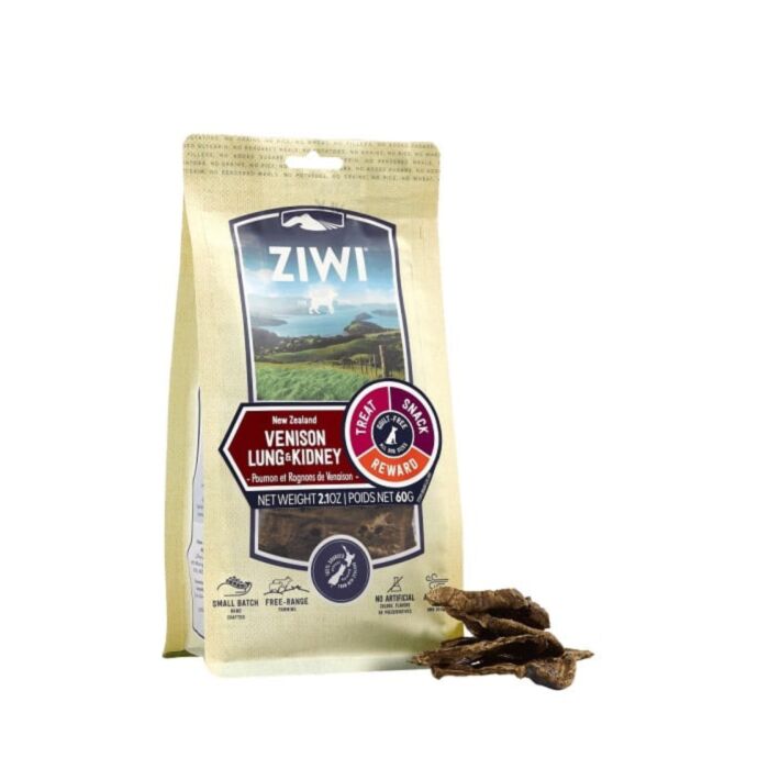 Ziwipeak Dog Treat - Air-Dried Oral Healthcare Chews - Venison Lung & Kidney 60g