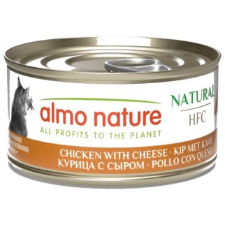 Almo Nature Cat Can - HFC Human Grade - Chicken & Cheese 70g