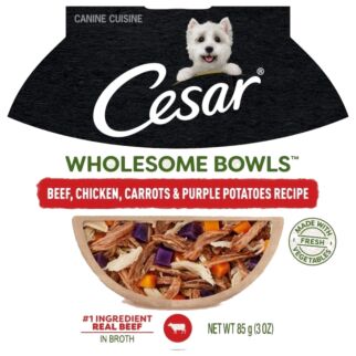Cesar Dog Wet Food - Wholesome Bowls - Beef & Chicken 85g