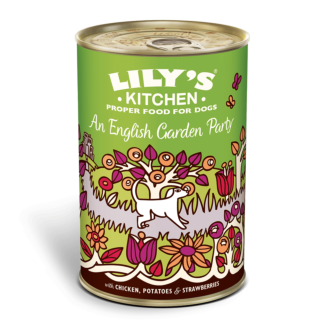 Lilys Kitchen Dog Can - An English Garden Party - Chicken Potatoes & Strawberries 400g
