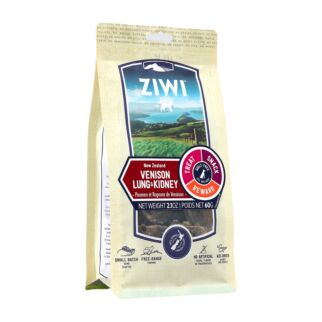 Ziwipeak新西蘭巔峰狗小食 - 潔牙骨系列 - 風乾脫水鹿肺及腎 2.1oz | 60g