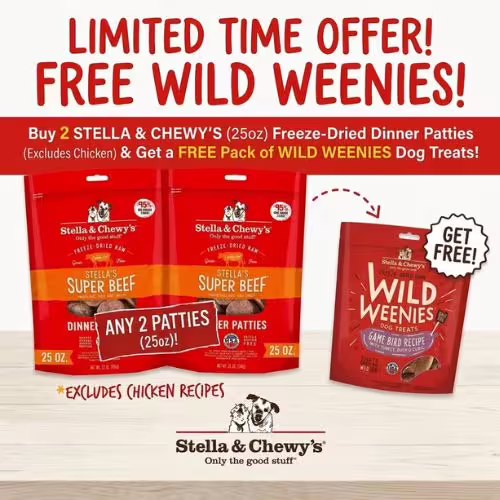 Free Stella Wild Weenies Dog Treat