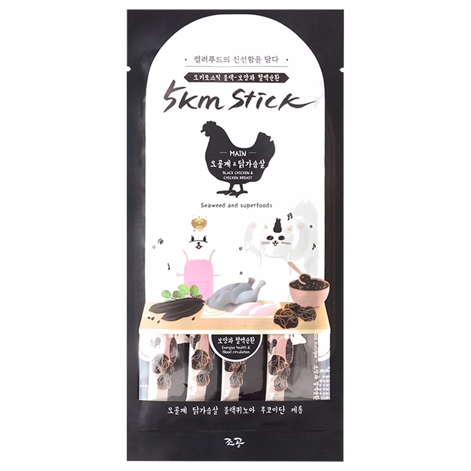 Chogong Cat Treat (Black) - 5km Stick - Chicken 4x14g
