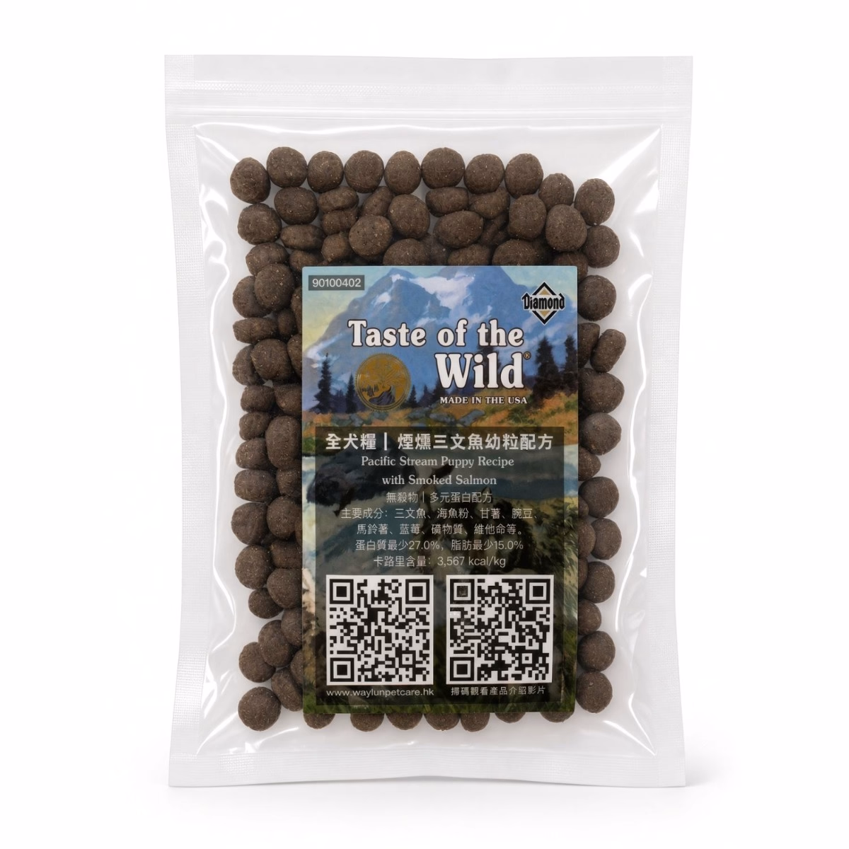試食裝 Taste Of The Wild 無穀物幼犬乾糧 - 煙燻三文魚配方