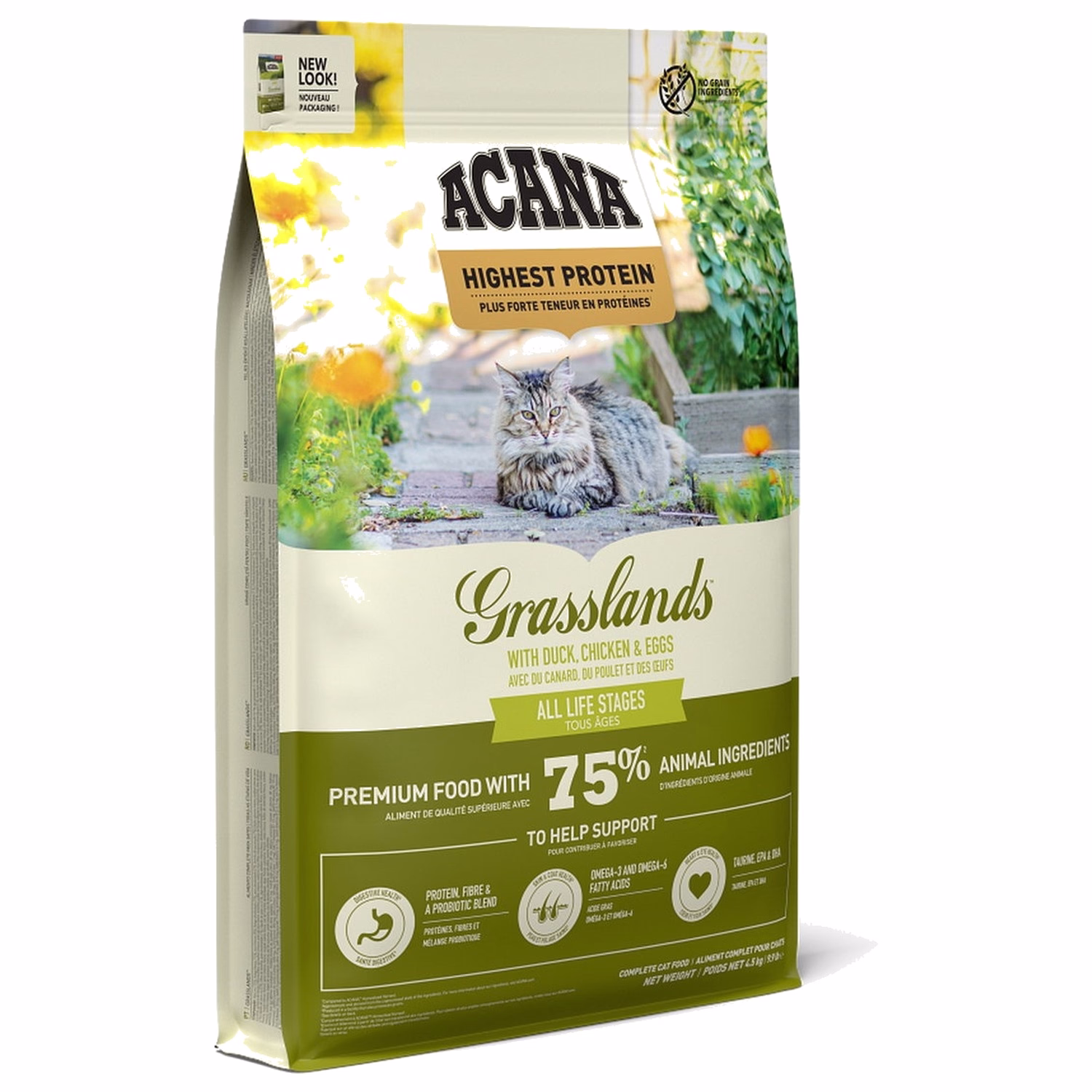 Acana 加拿大愛肯拿貓乾糧 -區域系列 - 無穀物草原 (鴨肉 + 雞肉)