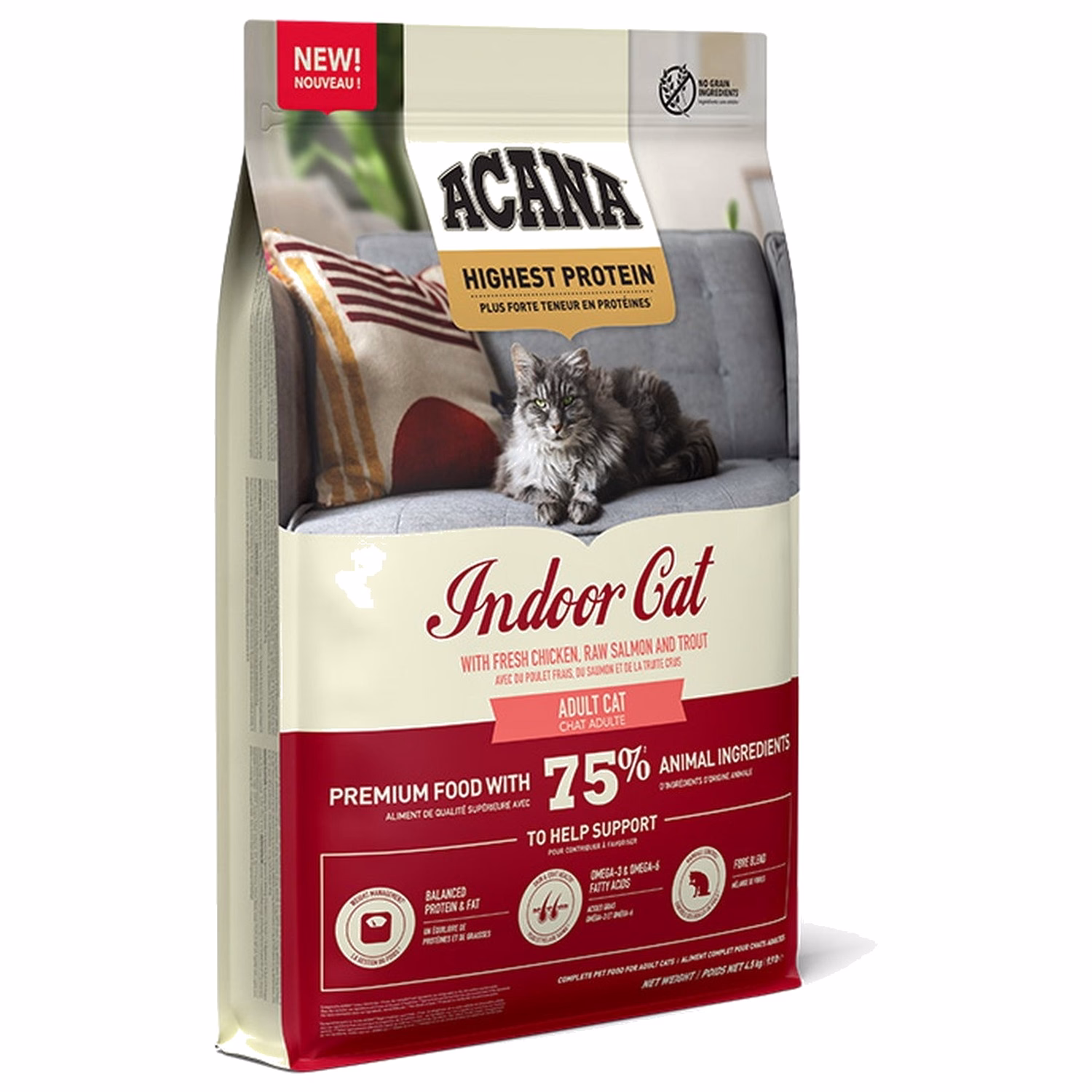 Acana Cat Food - Highest Protein - Indoor Cat (Chicken + Salmon)