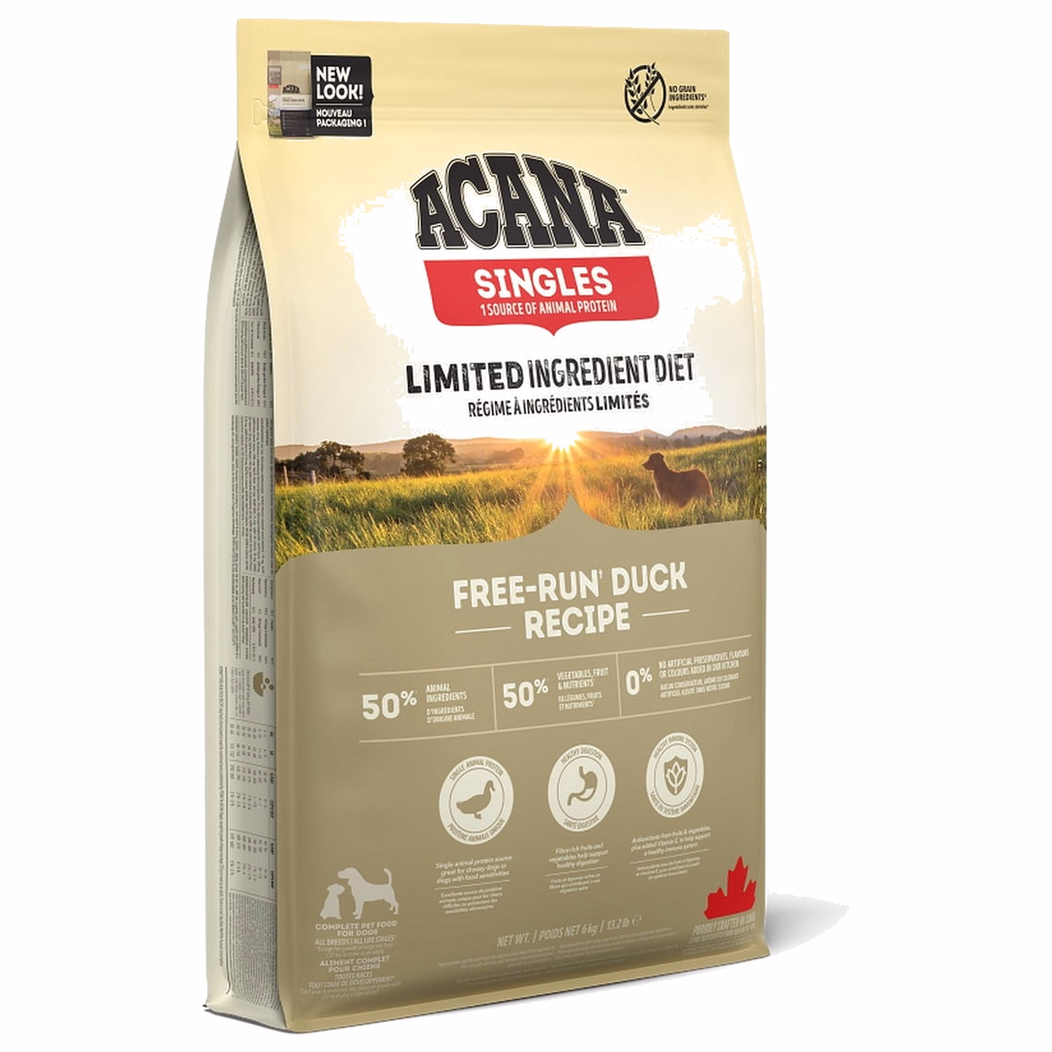 Acana 加拿大愛肯拿狗乾糧 - 單一動物蛋白系列 - 無穀物放養鴨 + 梨
