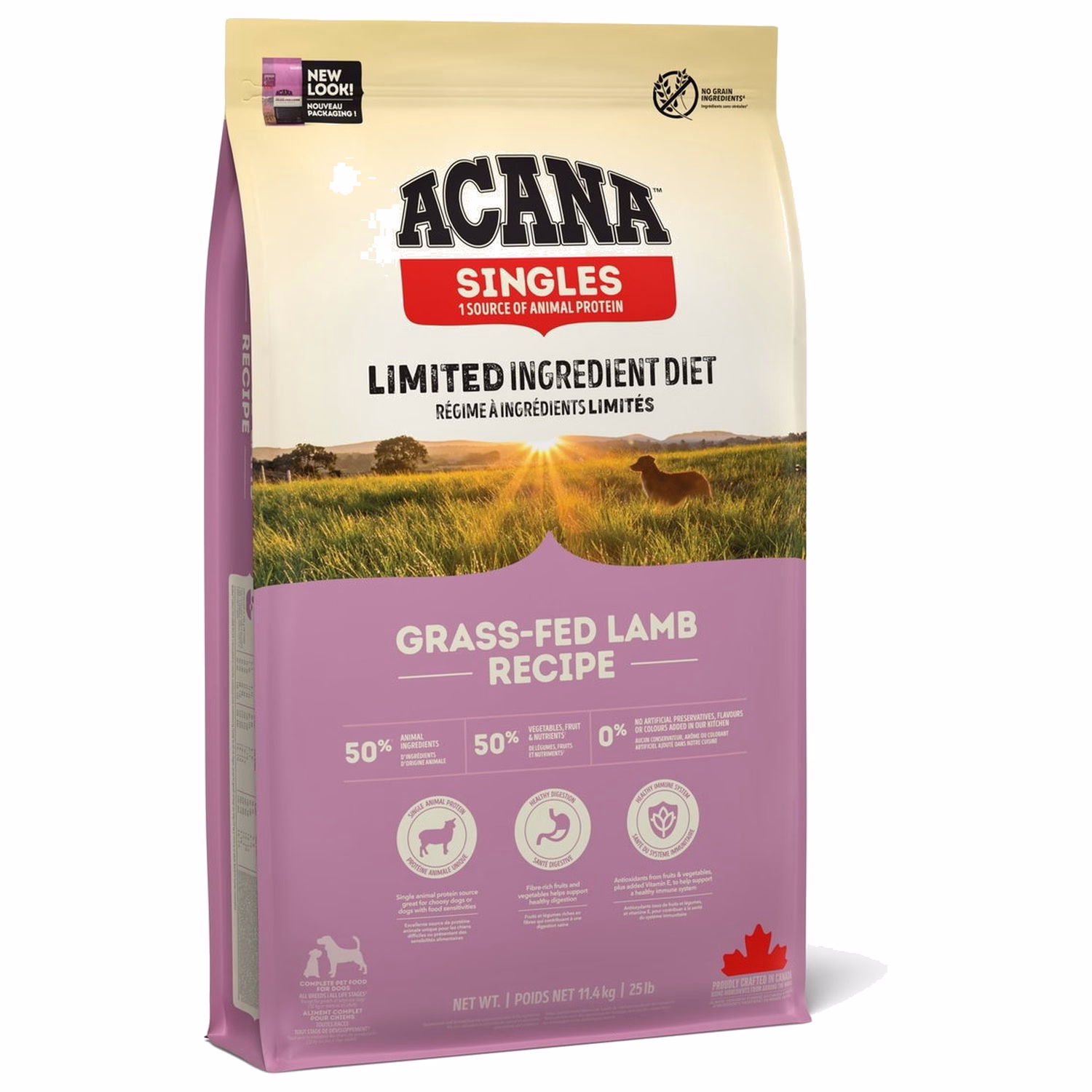 Acana 加拿大愛肯拿狗乾糧 - 單一蛋白 無穀物 - 草飼羊配方