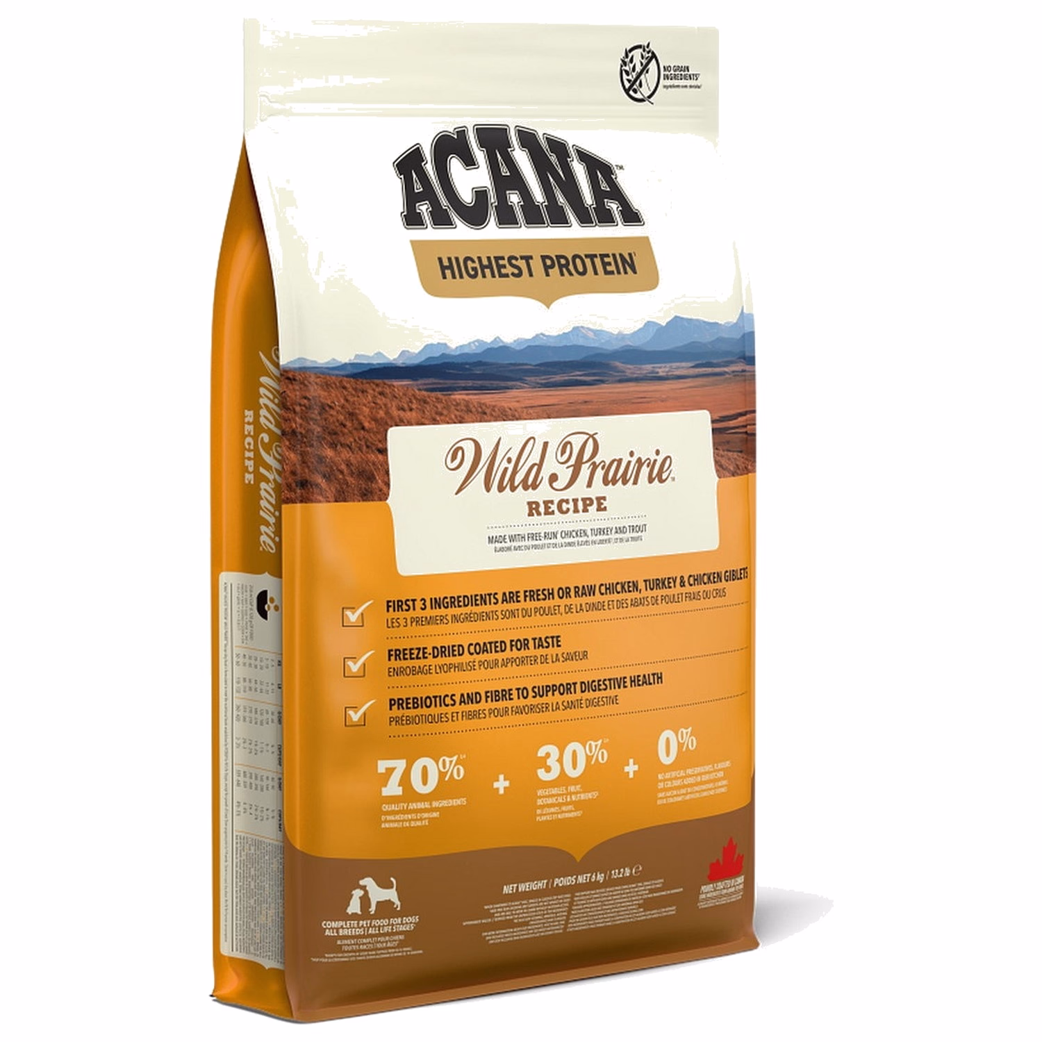 Acana Dog Food - Highest Protein Wild Prairie - Chicken & Turkey 2kg - EXP 23-01-2027