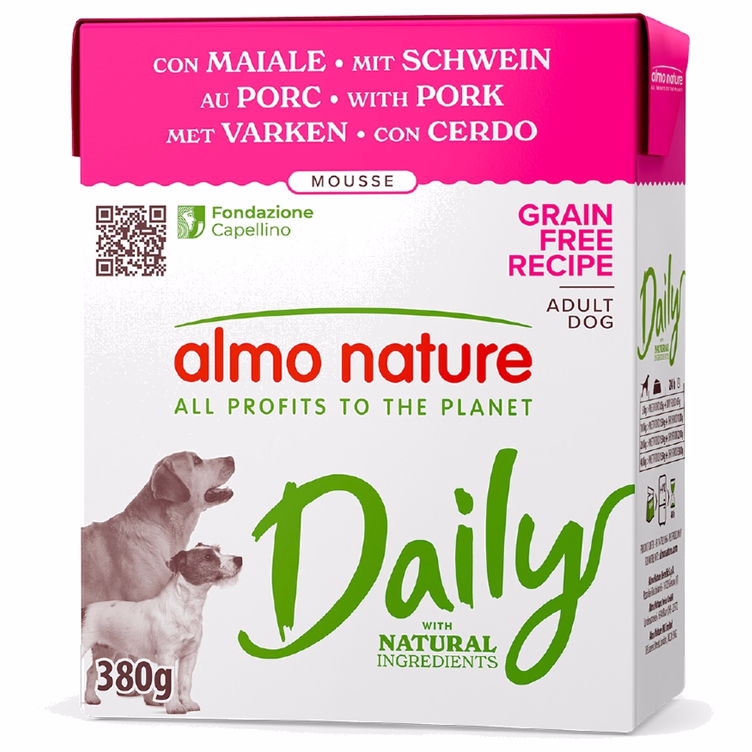 Almo Nature Daily Dog Carton - Pork 380g