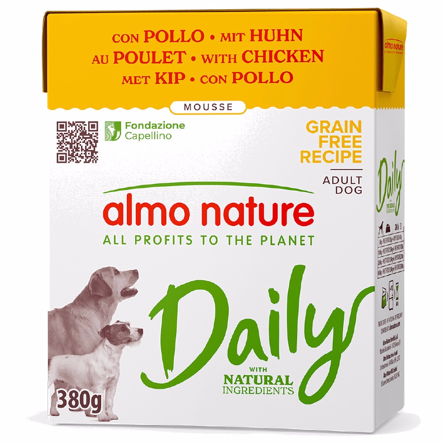 Almo Nature Daily Dog Carton - Chicken 380g