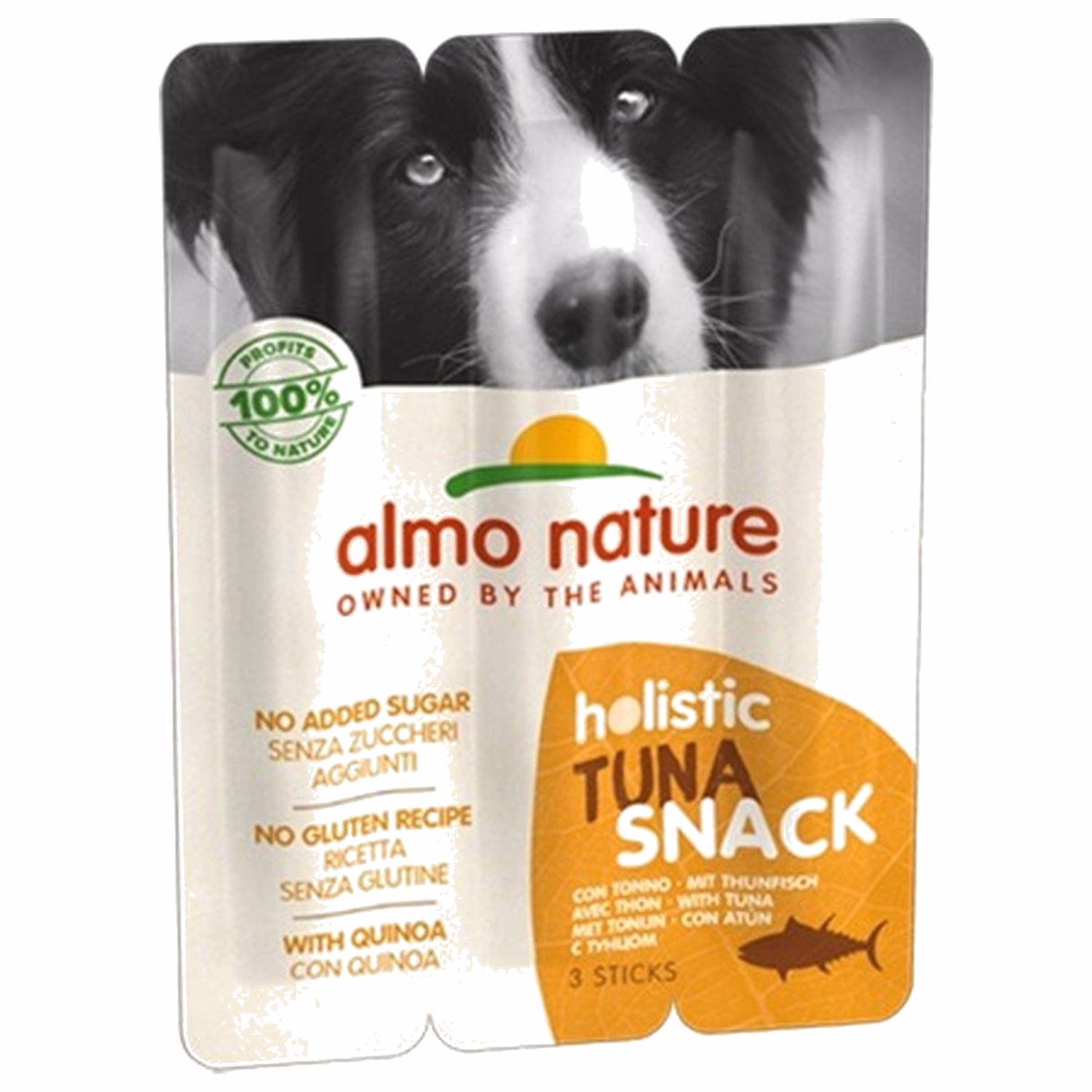 Almo Nature 狗小食 - Holistic吞拿魚肉棒 30g | 10g x 3條