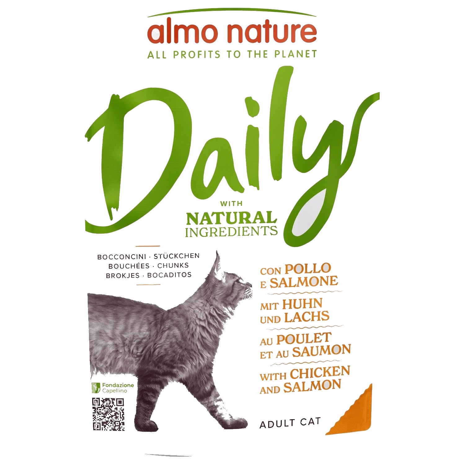 Almo Nature 貓濕糧 - Daily - 雞肉三文魚配方 70g