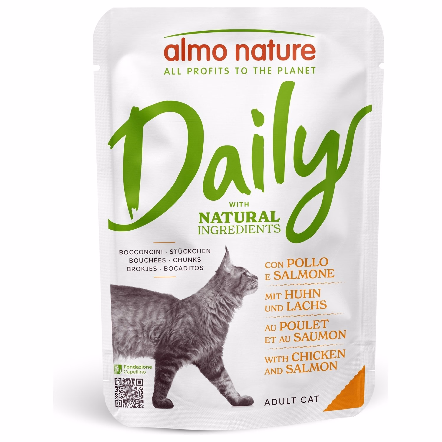 Almo Nature 貓濕糧 - Daily - 雞肉三文魚配方 70g