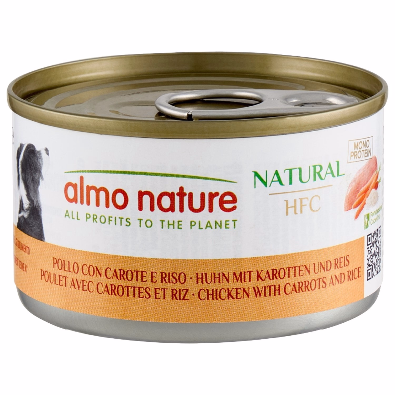 Almo Nature Dog Can - HFC Human Grade - Chicken Carrots & Rice