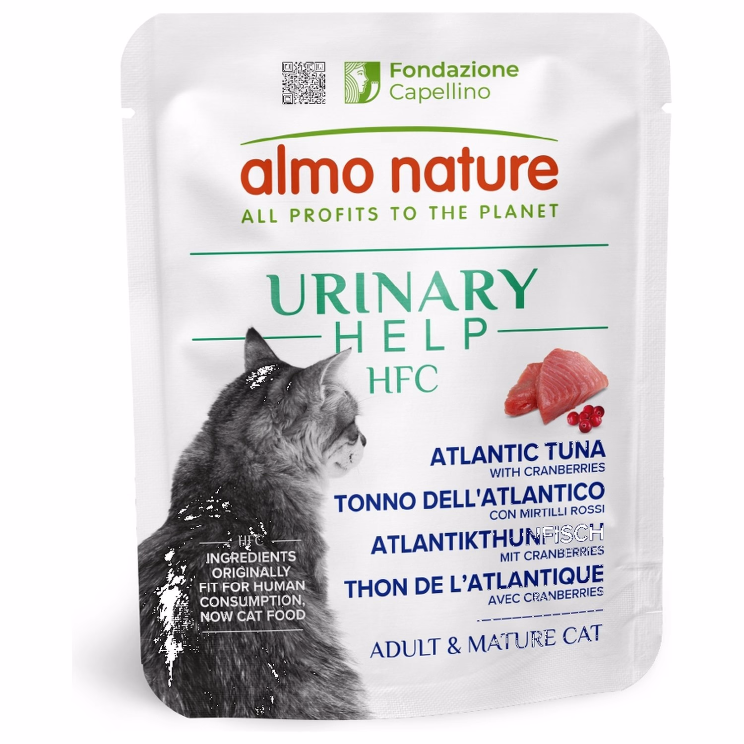 Almo Nature HFC 貓濕糧 - 尿道護理鮮肉湯包 - 大西洋吞拿魚+蔓越莓配方 50g