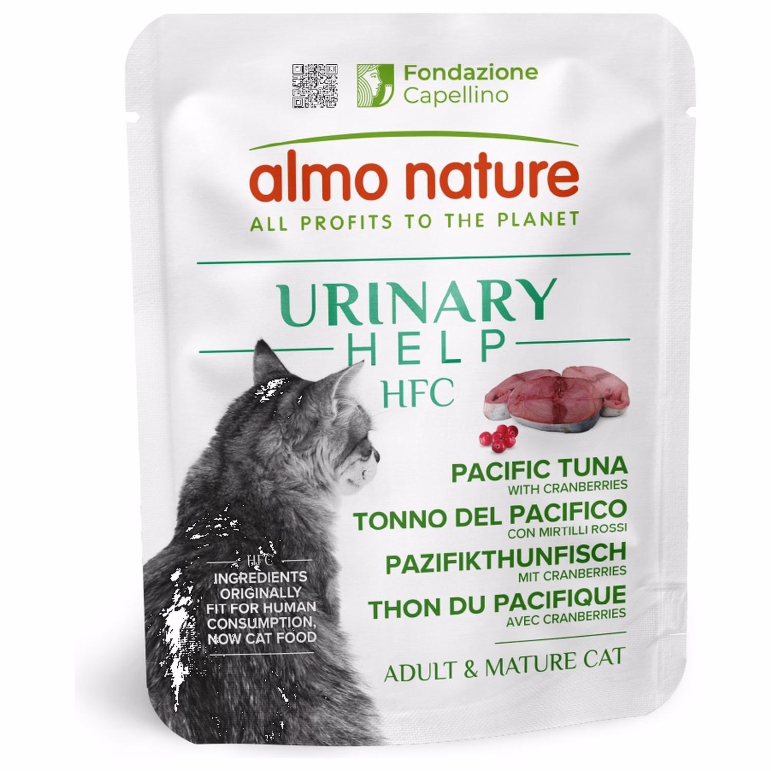 Almo Nature HFC 貓濕糧 - 尿道護理鮮肉湯包 - 太平洋吞拿魚+蔓越莓配方 50g