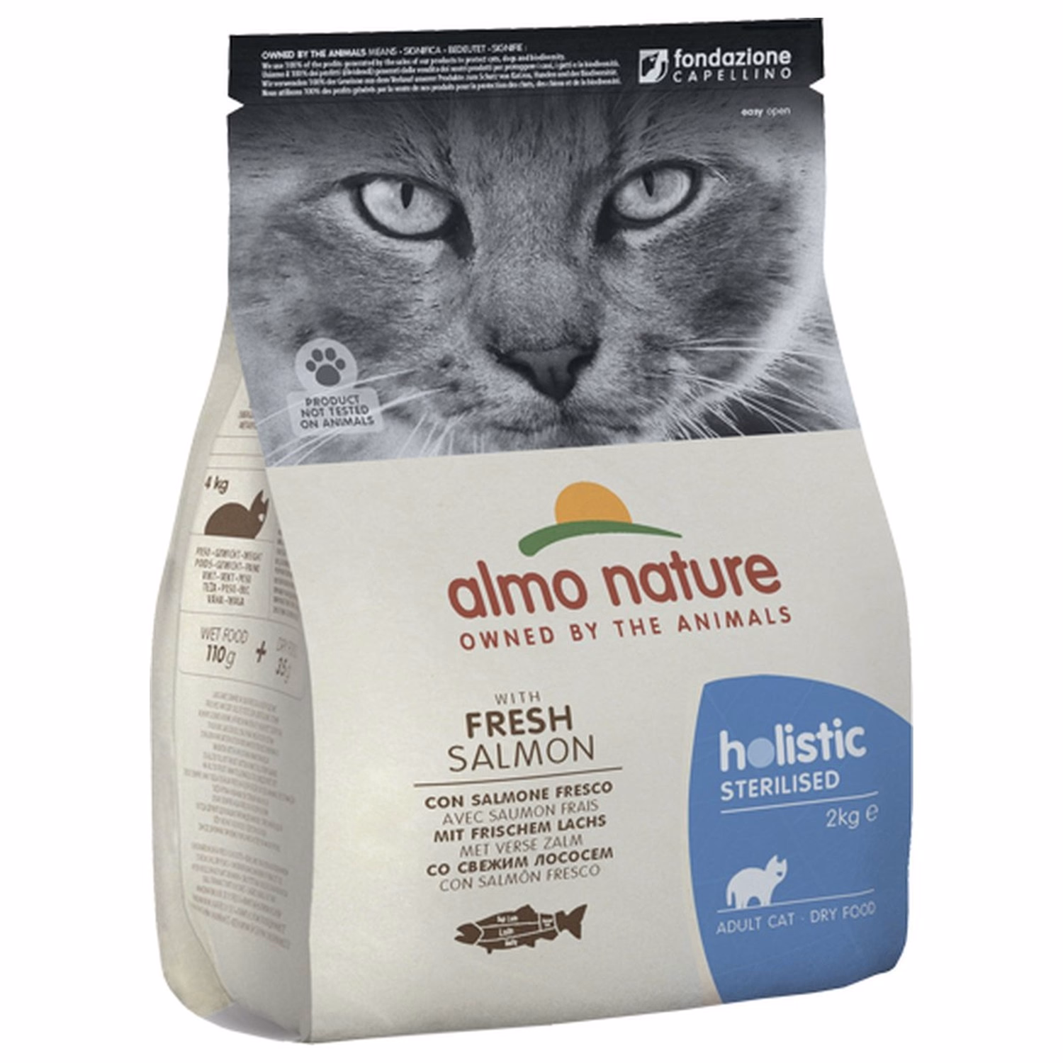 Almo Nature 貓乾糧 - 絕育 三文魚配方 2kg