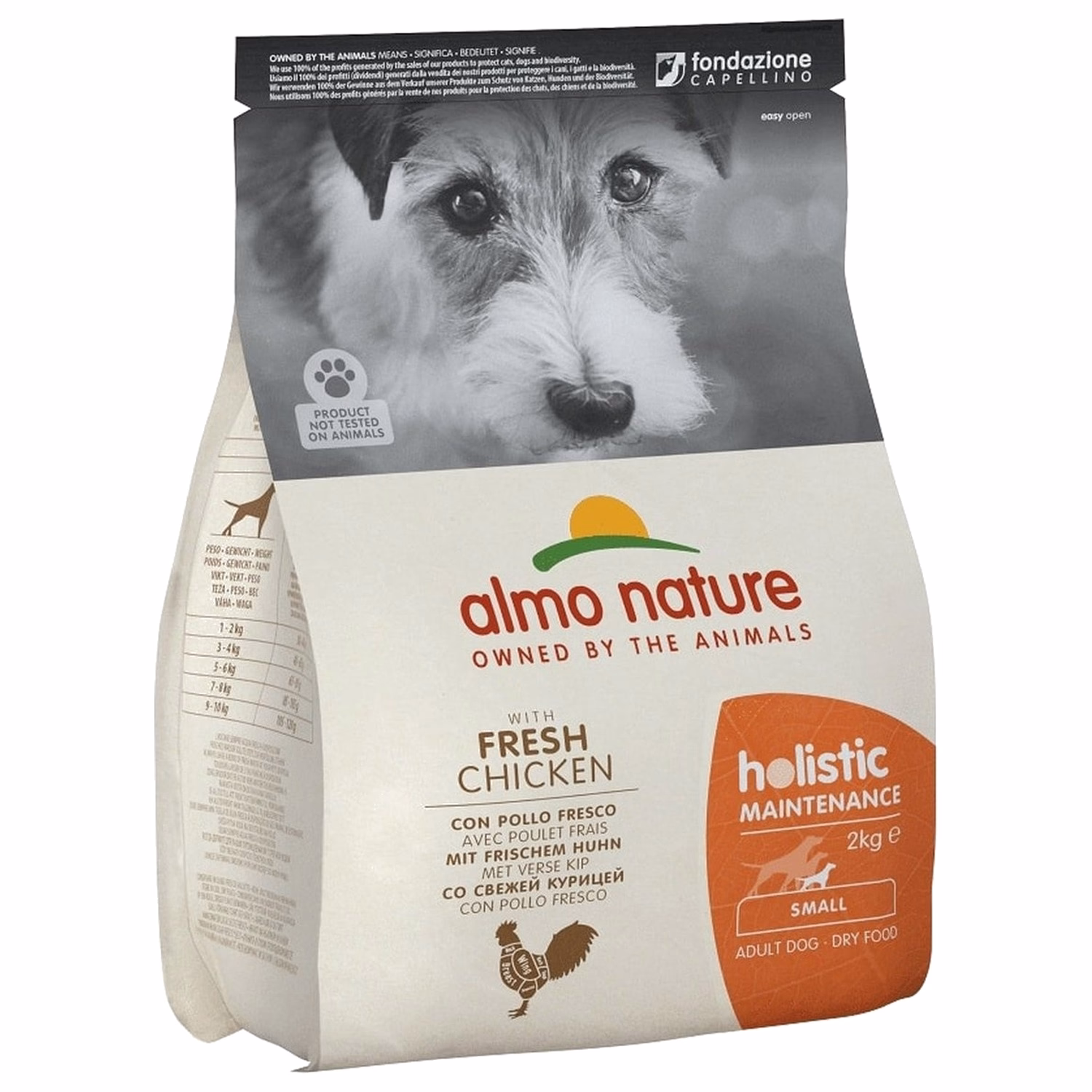 Almo Nature 狗乾糧 - Holistic 細粒 - 雞肉配方 2kg